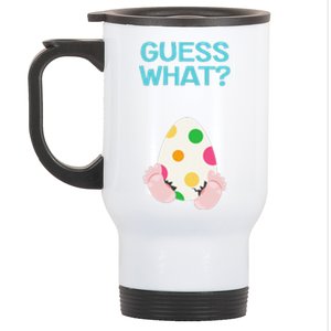 Easter Pregnancy Announcement For Gender Reveal Party Stainless Steel Travel Mug