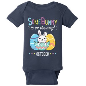 Easter Pregnancy Announcement Some Bunny Is On The Way Baby Bodysuit