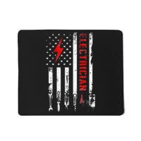 Electrician Patriotic American Flag Electrician Gift Mousepad