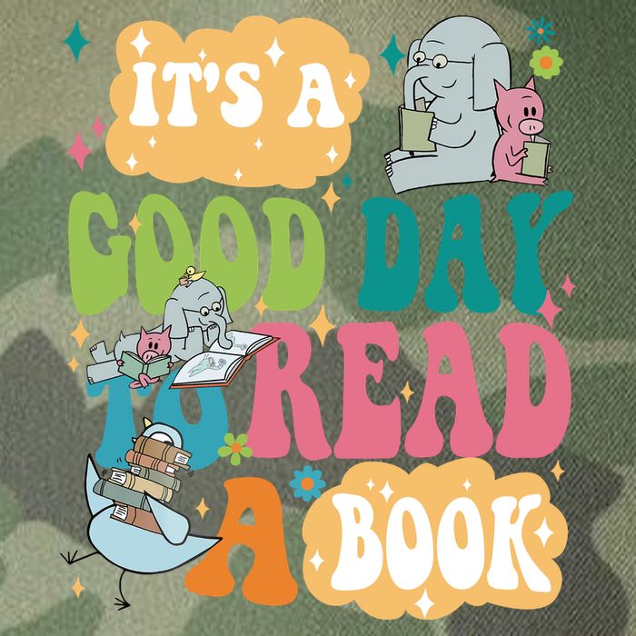 Elephant Piggie And Pigeon Its A Good Day To Read A Book Back To Scho Legacy Tie Dye Trucker Hat