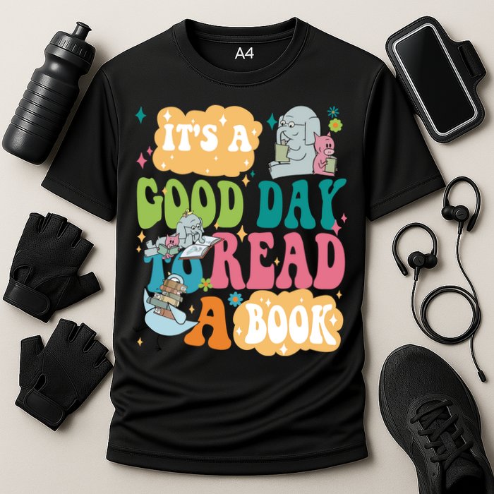 Elephant Piggie And Pigeon Its A Good Day To Read A Book Back To Scho Performance Shirt