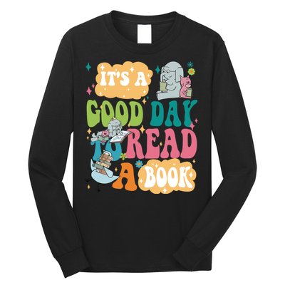 Elephant Piggie And Pigeon Its A Good Day To Read A Book Back To Scho Long Sleeve Shirt