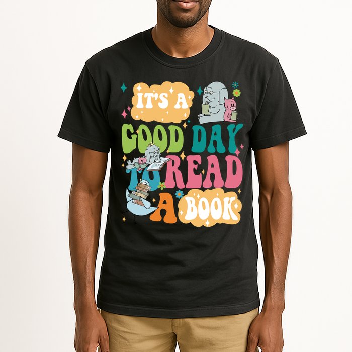 Elephant Piggie And Pigeon Its A Good Day To Read A Book Back To Scho Tall T-Shirt