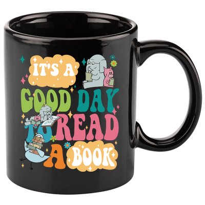 Elephant Piggie And Pigeon Its A Good Day To Read A Book Back To Scho 11oz C Handle Ceramic Mug