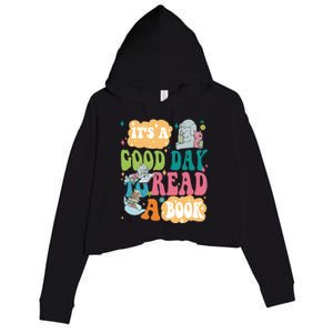 Elephant Piggie And Pigeon Its A Good Day To Read A Book Back To Scho Crop Fleece Hoodie