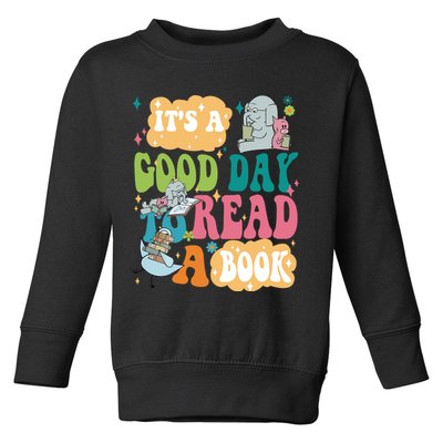 Elephant Piggie And Pigeon Its A Good Day To Read A Book Back To Scho Toddler Sweatshirt