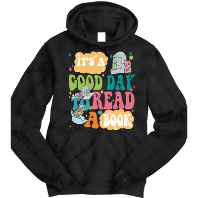 Elephant Piggie And Pigeon Its A Good Day To Read A Book Back To Scho Tie Dye Hoodie