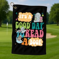 Elephant Piggie And Pigeon Its A Good Day To Read A Book Back To Scho Golf Towel