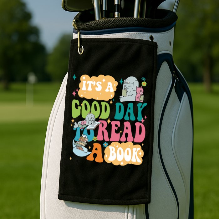 Elephant Piggie And Pigeon Its A Good Day To Read A Book Back To Scho Golf Towel