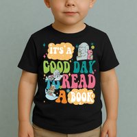 Elephant Piggie And Pigeon Its A Good Day To Read A Book Back To Scho Toddler T-Shirt