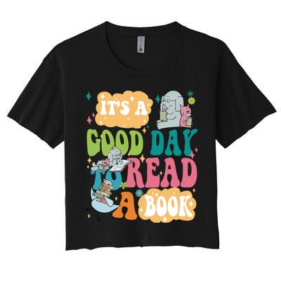 Elephant Piggie And Pigeon Its A Good Day To Read A Book Back To Scho Crop Top