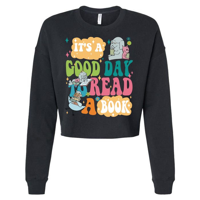Elephant Piggie And Pigeon Its A Good Day To Read A Book Back To Scho Cropped Pullover Crew