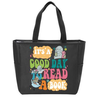 Elephant Piggie And Pigeon Its A Good Day To Read A Book Back To Scho Zip Tote Bag