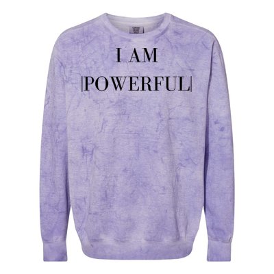 Empowerment Phrases; Affirmations Colorblast Crewneck Sweatshirt