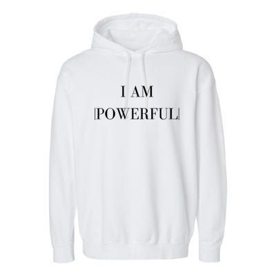 Empowerment Phrases; Affirmations Garment-Dyed Fleece Hoodie