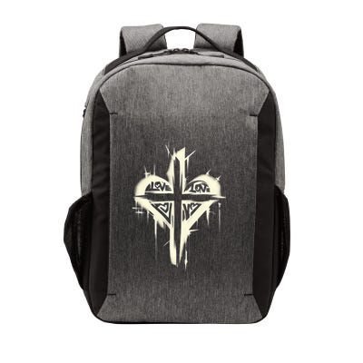 Edgy Punk Art Christian Love Cross Graffiti Graphic Design Gift Vector Backpack
