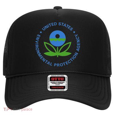 Environmental Protection Agency Epa Logo Environment Ecology High Crown Mesh Back Trucker Hat
