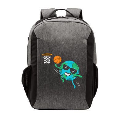 Earth Playing Basketball Earth Day Sports Men Women Vector Backpack