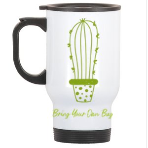 Environt Pollution Bring Your Own Bag Cactus Plant Gift Stainless Steel Travel Mug