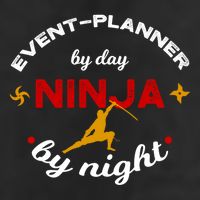 Event Planner By Day Ninja By Night Funny Gift 25L Jumbo Tote