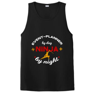 Event Planner By Day Ninja By Night Funny Gift PosiCharge Competitor Tank