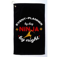 Event Planner By Day Ninja By Night Funny Gift Golf Towel
