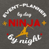 Event Planner By Day Ninja By Night Funny Gift Cotton Canvas Backpack