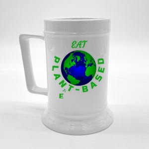 Eat Planet Based Vegan Save Earth Our Beautiful Home Gift Beer Stein