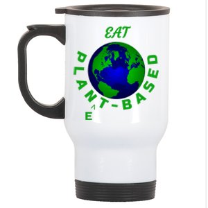 Eat Planet Based Vegan Save Earth Our Beautiful Home Gift Stainless Steel Travel Mug