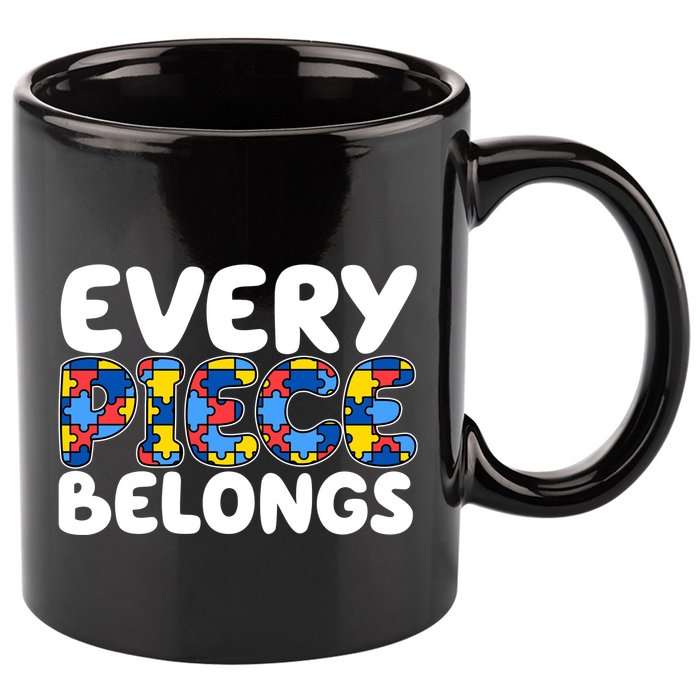 Every Piece Belongs Autism Awareness 11oz C Handle Ceramic Mug