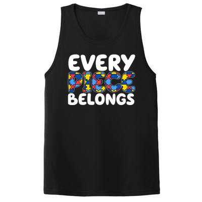 Every Piece Belongs Autism Awareness PosiCharge Competitor Tank