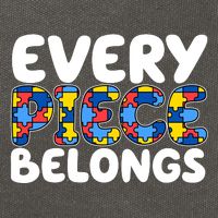 Every Piece Belongs Autism Awareness Cotton Canvas Backpack