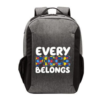 Every Piece Belongs Autism Awareness Vector Backpack
