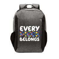 Every Piece Belongs Autism Awareness Vector Backpack