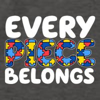 Every Piece Belongs Autism Awareness Vector Backpack