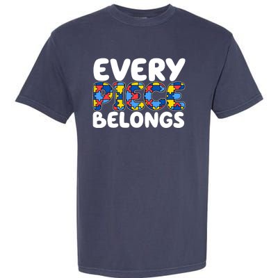 Every Piece Belongs Autism Awareness Garment-Dyed Heavyweight T-Shirt