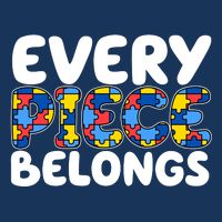 Every Piece Belongs Autism Awareness Cooling Performance Crew T-Shirt