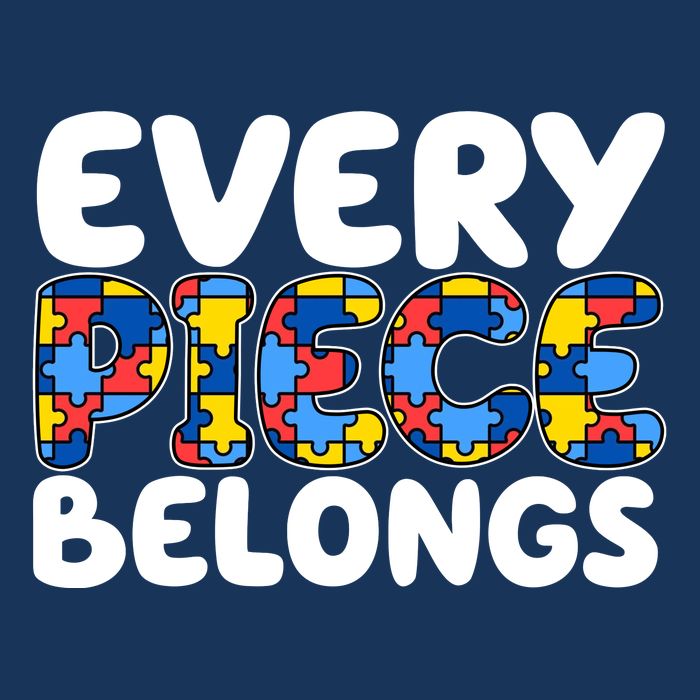 Every Piece Belongs Autism Awareness Cooling Performance Crew T-Shirt