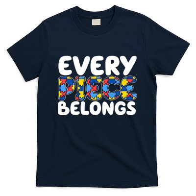 Every Piece Belongs Autism Awareness T-Shirt
