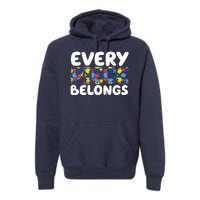 Every Piece Belongs Autism Awareness Premium Hoodie