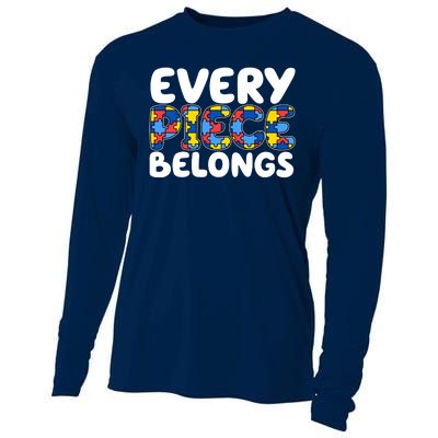 Every Piece Belongs Autism Awareness Cooling Performance Long Sleeve Crew