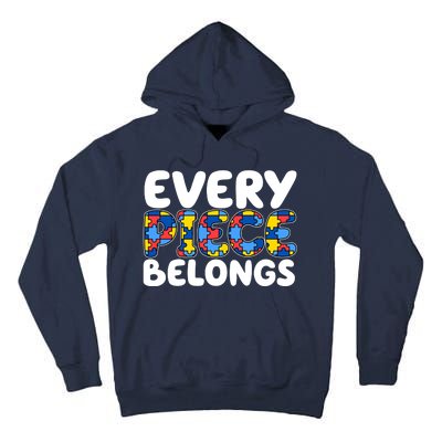 Every Piece Belongs Autism Awareness Tall Hoodie