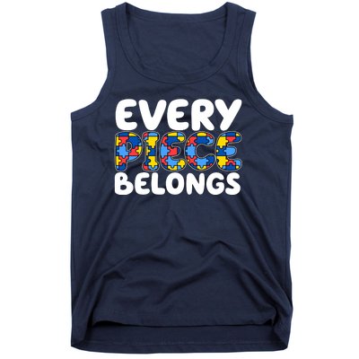 Every Piece Belongs Autism Awareness Tank Top