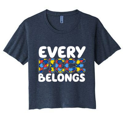 Every Piece Belongs Autism Awareness Crop Top