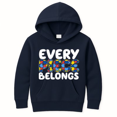 Every Piece Belongs Autism Awareness Kids Hoodie