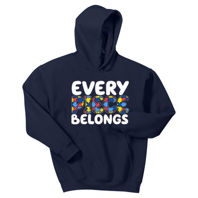 Every Piece Belongs Autism Awareness Kids Hoodie