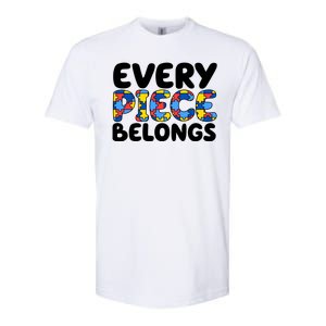 Every Piece Belongs Autism Awareness Softstyle CVC T-Shirt