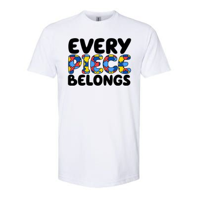 Every Piece Belongs Autism Awareness Softstyle CVC T-Shirt