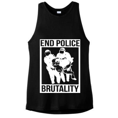 End Police Brutality Ladies PosiCharge Tri-Blend Wicking Tank