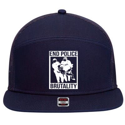 End Police Brutality 7 Panel Mesh Trucker Snapback Hat